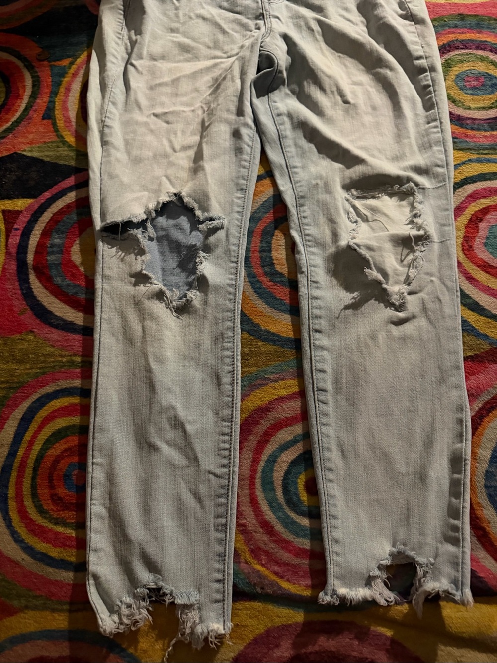 SO Light Blue Distressed Skinny Jeans